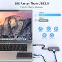 USB C Hub with Dual HDMI  4-in-1 Travel Dock, USB-C to 2X 4K HDMI, 100W PD Charging, USB 3.0 Port  Compatible with PC, MacBook, iPad, Nintendo Switch etc.