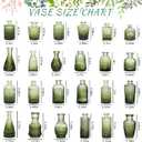 SUPMIND Bud Vase Set of 24, Green Bud Vases in Bulk, Small Flower Vases for Centerpieces, Mini Vintage Vase for Rustic Wedding, Home,Table Decoration