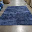 Sour Lemon 9x12 Area Rugs for Living Room, Soft Large Area Rug Fluffy Rugs for BedroomMachine Washable Area Rug Non Slip Carpet Rug for Living Room Playroom Kids Room Home Decor (Navy Blue)