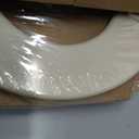 Bemis 500EC Durable Wood Toilet Seat with Easy Clean Hinges, Made in USA, Round, Almond