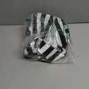 Floerns Women's Casual Work Office Open Front Striped Blazer, Black/White, Size Medium 