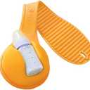Baby Bottle Holder Hands Free: 2025 New Baby Bottle Holder for Dad Anti-Shedding and Anti-Slip, Suitable for Most Bottle Sizes, Soft Silicone (Yellow)