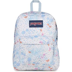 JanSport SuperBreak One Backpack - Durable, Lightweight Bag with 1 Main Compartment, Front Utility Pocket with Built-in Organizer, Premium Backpack, Fluttering Fields
