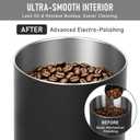 Vacuum Coffee Canister, 1.6L Stainless Steel Airtight Coffee Storage | Electric Auto Vacuum Seal Lid with Touch Screen, Airtight Design for Coffee Beans,Grounds,Food Preservation,Black