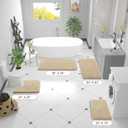 OLANLY Large Bathroom Rugs 70x46, Extra Soft Absorbent Chenille Bath Rugs, Rubber Backing Quick Dry, Machine Washable Bath Mats for Bathroom Floor, Tub and Shower, Home Decor Accessories, Beige