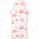 Pinkunn Gel Car Seat Cooler Pad Car Cooling Pad Chair Ice Breathable Summer Ice Mat Summer Chair Cooler Liners Cushion for Baby Dining Safety Seat(Pink, Flower)