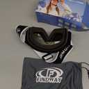 findway Ski Goggles OTG - Over Glasses Snow/Snowboard Goggles for Men, Women & Youth - 100% UV Protection (C5-revo Blue Lens Vlt 8%)