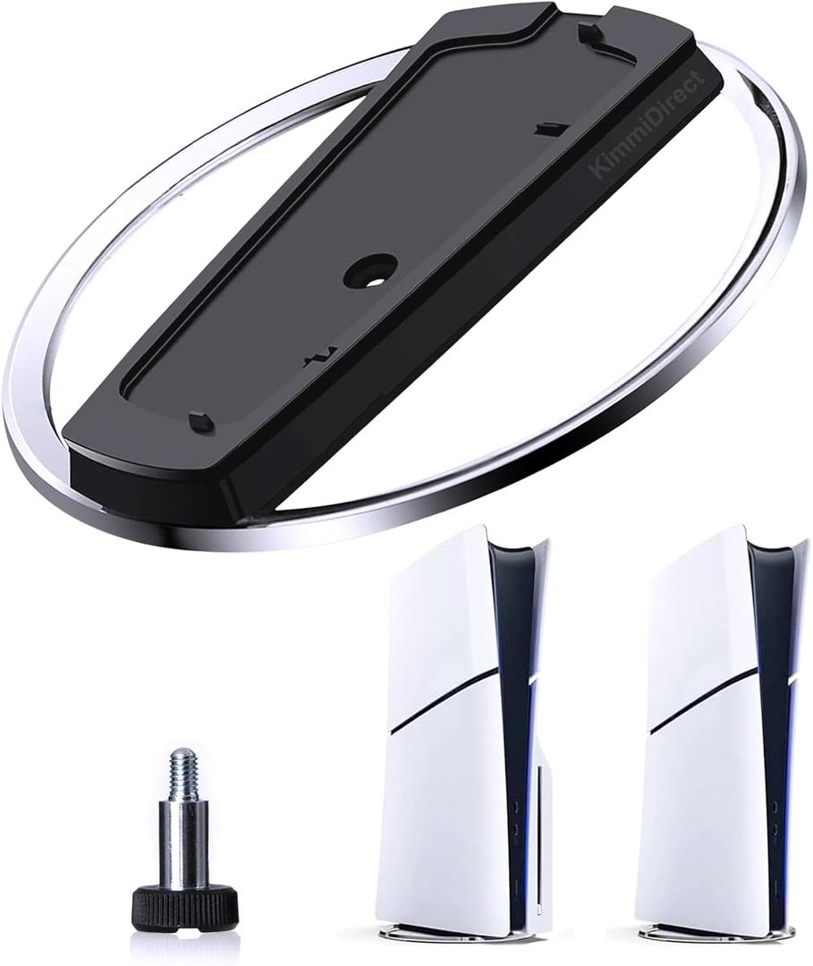 Vertical Stand for PS5 Console/Pro/PS5 Slim, Vertical Stand Non-Slip Base Mount for PS 5 Slim Base Replacement Accessories for Girls Boys, Black Vertical Stand for PS5 Console/Pro/PS5 Slim, Vertical Stand Non-Slip Base Mount for PS 5 Slim Base Replacement Accessories for Girls Boys, Black