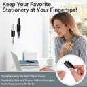 20Pcs Adhesive Pen Holder, Multi-functional Silicone Pencil Holder, Marker Holder Sticky Pen Holder for Desk, Rubber Marker Holder with Back Adhesive, for School Office Desk Accessories