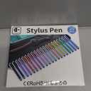 20 Pack Stylus Pen,Stylus Pen for Touchscreen High Precision and Sensitivity for Everyday Writing/Drawing,Universal Stylus Compatible with Touch Screens,10 Colors