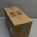 KOMUEE Glass Meal Prep Containers 3 Compartments, 5 Pack 36 oz, Glass Food Storage Containers with Lids, Airtight Lunch Bento Box, Portion Control, Freezer and Microwave Safe, White