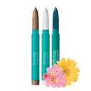 Thrive Causemetics Brilliant Eye Brightener Eyeshadow Stick Bundle for Brown Eyes, 3 Shades, Waterproof & Crease Proof Cream to Powder Long Lasting Formula, 3 Shadow Sticks & Confetti Makeup Bag