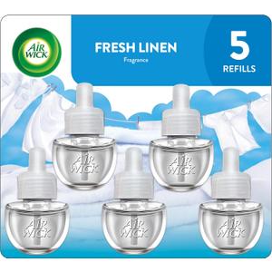 Air Wick Scented Oils 5 Refills, Fresh Linen