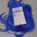 Kaneles Blue Mullet Wigs for Men 70s 80s Costumes Mens Fancy Party Accessory Cosplay Hair Male Wig