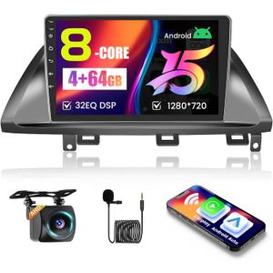 [8-core 4+64GB] Hikity Android 15 Car Stereo for Honda Odyssey 2005-2010 with Wireless Carplay Android Auto, 10.1" HD Touchscreen Car Radio with Mirror Link 59UI GPS WiFi Bluetooth SWC DSP FM RDS