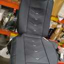 Car Seat Covers in The Back Row, Stylish Sport Seat Cover, Premium Nappa Leather Car Seat Cover. Automobile Seat Covers Sets.(Black White) 