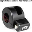 Keyed Door Handle Lockout Device Cover with Code to Disable Access to Keyhole Combination Lock for Bedroom from Outside Only Fits Handle Lock with Long Connecting Shaft Please Measure Before Order
