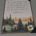 Framed Christian Wall Art, Galatians 6:9 Scripture Canvas Print, Rustic Bible Verse Artwork for Living Room Bedroom Office, 12x16 Inch