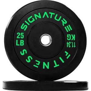 Fitvids Olympic Bumper Plates Set, 2" Weight Plates for Strength Training & Weightlifting, Paris or Set or Set with Barbell, Multiple Options