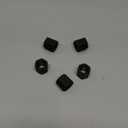 MECCANIXITY M16 x 1.5mm Pitch Hex Coupling Nuts, 5Pcs 24mm/ 0.9" Length Grade 10.9 Carbon Steel Fully Threaded Rod Coupling Nut Stud Fine Thread Pipe Connector Fasteners, Black