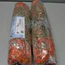 2 x Alupssuc 24 Bundles Artificial Fall Mums Flowers for Outdoors Decoration, UV Resistant Silk Violet and Faux Eucalyptus Autumn Fake Plants for Outside Indoor Yard Home Patio Porch Decor