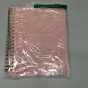 Hardcover Spiral Notebook Journal with Removable Dividers Tabs, 300 Pages Leather 5 Subject Notebook College Ruled, 8"x10" Large B5 Notebooks for Work School Note taking, Lined Journal for Women, Pink