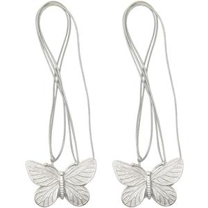 2 PCS Curtain Holdbacks,Resin Magnetic Butterfly Curtain Tie Back Clips for Outdoor Home Office Fixed Curtains