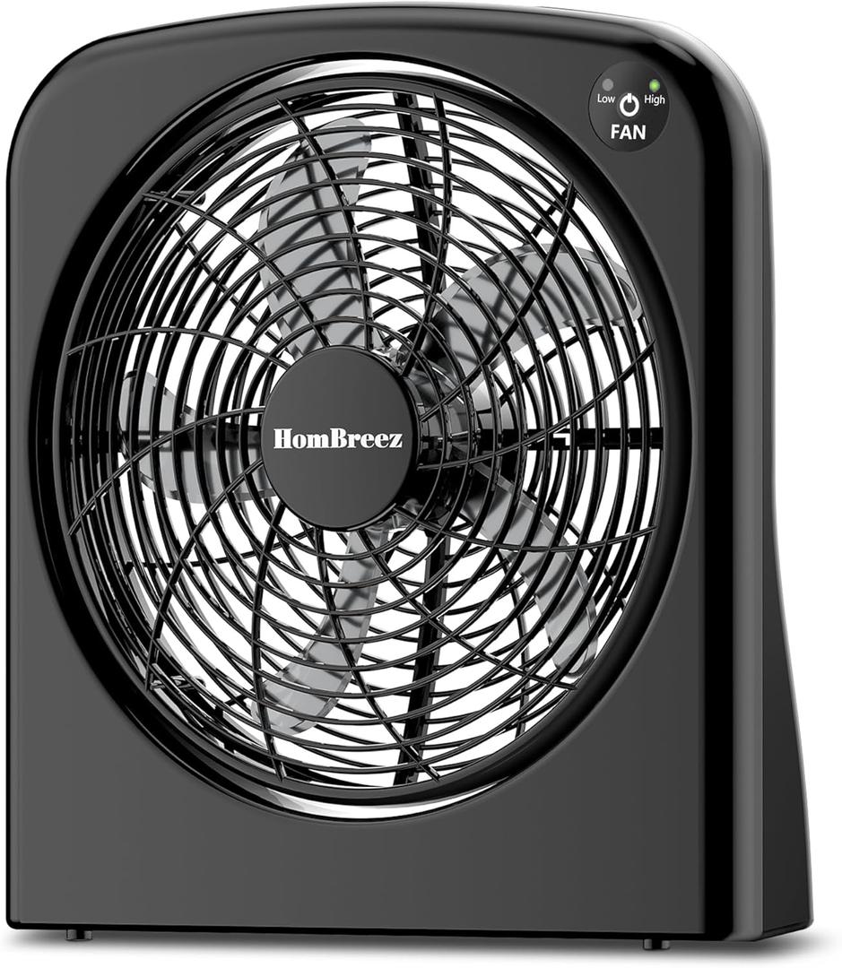 9" Desk Fan, Battery & USB-C Powered, 2 Cooling Speeds Table Fan With 90 Adjustable Tilt, 388ft/Min Powerful Airflow, Portable Desktop Fan for Home, Office, Kitchen, Travel, Black