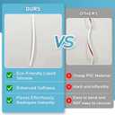 78" Cord Hider Wall, Self Adhesive Silicone Cord Covers for Wires On Wall, Cord Hider for Wall Mount TV, Flexible Cable Cover Raceway Kit for 1 Wire, White (0.59" W x 0.39" H)