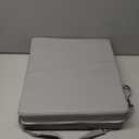 Toddler Booster Seat for Dining Table, PU Washable Double Safe Straps Non-Slip Bottom Booster Seat Dining Toddler, Portable Travel Increasing Cushion (Grey)