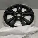 TangMiGe 4-Pack Wheel Skins Compatible with Chevrolet Equinox Alloy Wheel 2010 2011 2012 2013 2014 2015, 17 inch, 10-15 Chevy Equinox Wheel Rim Cover (Bright Black Color)