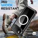 AICase for iPhone Air Case Waterproof Clear with MagSafe Water Proof/Snowproof/Dustproof/Shockproof,IP68 Certified 360 Full Body Protection Fully Sealed Underwater Cover for iPhone Air 6.5"