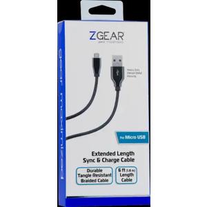 ZGear Braided Micro USB Cable - Black