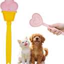 Lickable Spoons Cat Treats Slow Feeder Pet Fun Feeder with Handle | Lick Sticks Toy,Food Safe Material, For Bonding, Training, Calming, Mental Stimulation