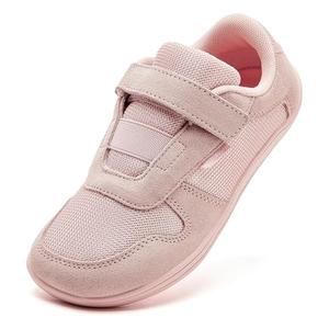 HOBIBEAR Kids Wide Barefoot Shoes Boys Girls Minimalist Zero Drop Sneakers Pink, 13 Wide Little Kid, Size 31