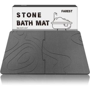 30 * 20 Stone Bath Mat Extra Large Diatomaceous Earth Non-Slip Shower Mat Quick Drying Diatomite Bath Stone Mats for Bathroom