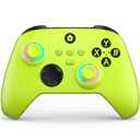 W&O Wireless Controller Compatible With Xbox One, Xbox Series X/S, Xbox One X/S, PC, With RGB LED Light, Mappable Buttons, 3.5mm Headphone Jack, With 2.4GHZ Wireless Adapter Gamepad （Electric Volt）