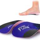 PCSsoles 3/4 Orthotics Shoe Insoles High Arch Supports Shoe Insoles for Plantar Fasciitis, Flat Feet, Over-Pronation, Relief Heel Spur Pain (Men6.5-8.5/Women7.5-9.5, Purple)