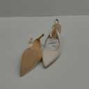 Trish Lucia Womens Slingback Pointed Toe Stiletto Pumps Slip-on High Heels Office Lady Sandals Party Prom Dress Shoes (8.5, Cream)