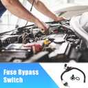 uxcell 1 Set 37.5cm 14.76" Universal Automotive Switched Fuse Bypass Kit Fuse Bypass Switch