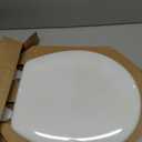 Mayfair Athens Toilet Seat, Easy Clean Hinges and Durable Wood Seat, Round, White