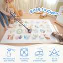 1.3" Thick Baby Floor Play Mat 79x118 Memory Foam Kids Mat(ABC Animal)