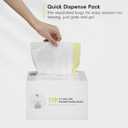 EKO 21 Gallon / 50-90 Liter,110 CountDrawstring Trash Bags, Extra-Strong Unscented Garbage Bags, Easy-Dispense Roll for Kitchen & Household Use, Resists Tears, Leaks and Punctures, Code G, White