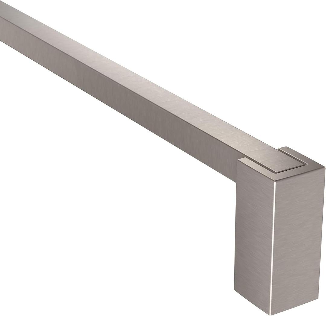 Moen Kyvos Brushed Nickel 24-Inch Single Modern -Towel Bar, BP3724BN
