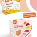 Adult Face Masks Disposable 100 Pack 10 Colors, 4 Ply ASTM Level 3