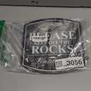 Classy Aluminum "Please Keep Off the Rocks" Sign With Reflective Text - Durable Yard Decor, Includes 28" Stake And Hardware, Weatherproof Outdoor Message