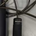 Ballistyx Jump Rope - Premium Speed Jump Rope with 360 Degree Spin, Steel Handles, Silicone Grips and 2 x Adjustable Cables - for Crossfit, Gym & Home Fitness Workouts & More (Carbon Black)