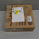 iDavosic.ly 2 Tier Rotating Necklace Organizer with Jewelry Tray, Adjustable Metal Necklace Holder with 42 Hooks, Extra Tall Bracelet Keychain Spinning Display Stand Tree Tower for Women, Black