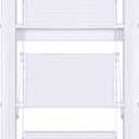 Step Ladder 3-Step White Finish Aluminum Folding Step Ladders,Anti-Slip Max 330 lbs