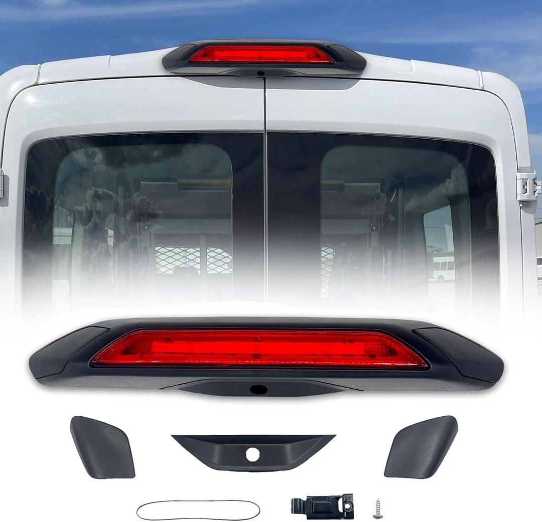 923-127 Third Brake Light LED 3rd Brake Light Compatible with 2018 2019 Ford Transit 150 250 350 350HD High Mounted Center Stop Light Assembly Replace# JK4Z13A613AA JK4Z13A613AD JK4Z13A613AG